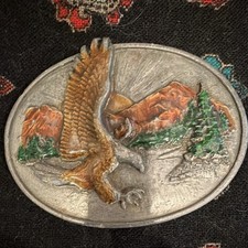 Buckle-Down, Inc. Eagle Mountain Scene "THE EAGLE" Western Americana Buckle lt11