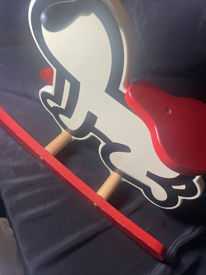 Caballo mecedor Keith Haring “Radiant Baby” de Vilac - Arte de museo coleccionable - Foto 4 de 4