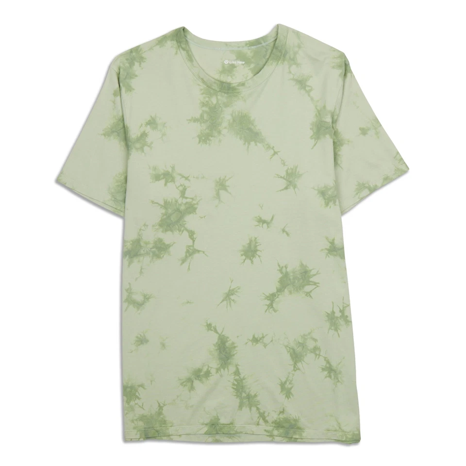 Camisa masculina casual manga curta lululemon tamanho M verde