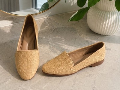 ALDO Pillow Walk Woven Loafers Beige Women's Flats Comfort Shoes