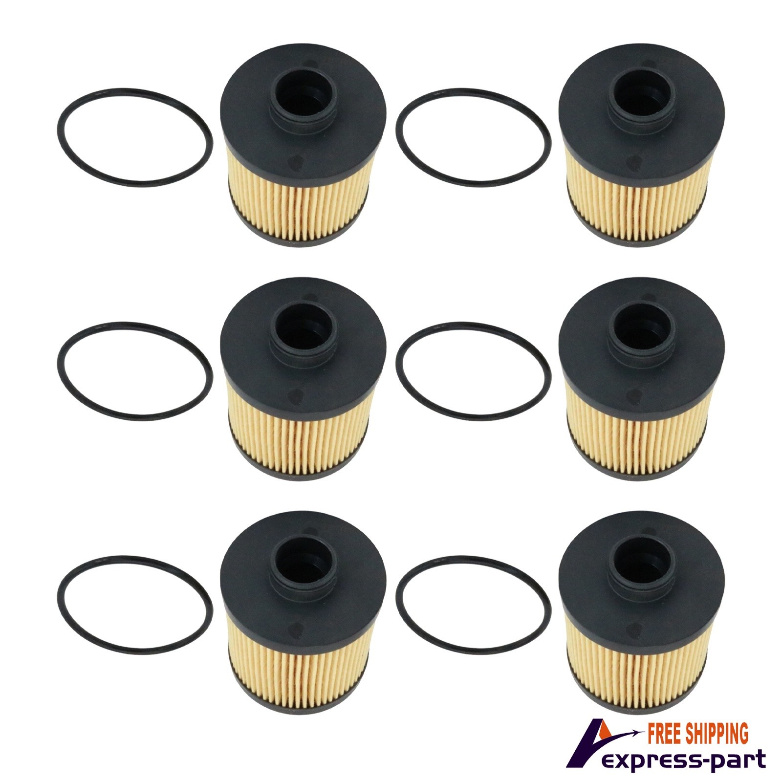 6Sets For Lamborghini Gallardo Spyder Coupe Superleggera SE Base Nera Oil Filter