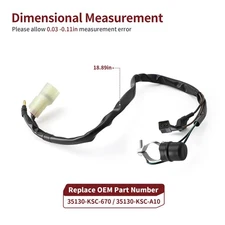 Engine Stop Kill Switch for Honda 2004-2017 CRF250 2005-2007 CRF450 X Button