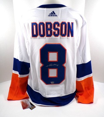Noah Dobson Unterzeichnet Adidas New York Islanders Weiß Hockey Trikot Fans Auto