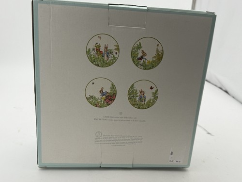 Juego de 4 platos de ensalada Pottery Barn Peter Rabbit Beatrix Potter Pascua NUEVO EN CAJA - Imagen 5 de 5