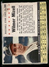 1961 Post Cereal (F278-33) #140 Wilmer Mizell (Hand Cut)