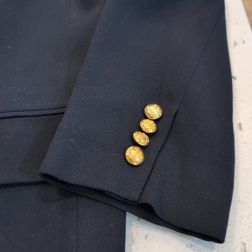 VTG LRL Ralph Lauren Blazer Size 16 Crest & Crown Gold Buttons Worsted Wool Navy - Picture 5 of 14