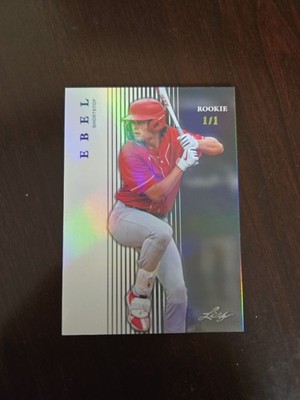 2024 Leaf ROOKIE PROSPECT BRADY EBEL RC R-18 1/1 SILVER PRISMATIC