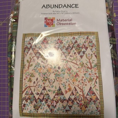Abundance Quilt Kit By Kathy Doughty Material Obsession 74x79  Appliqué
