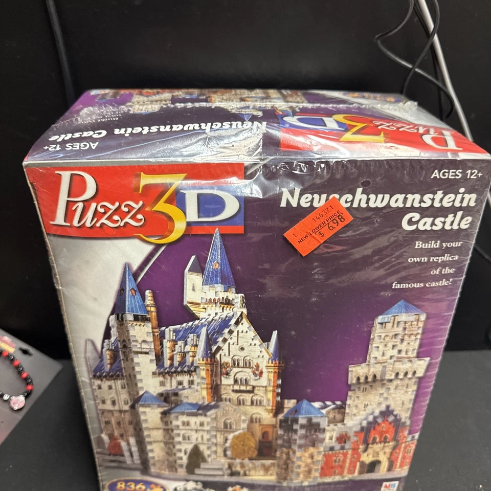 Puzz 3D Neuschwanstein Castle Wrebbit Puzzle 836 PC Advanced Puzz3D New Sealed - Image 2 of 4