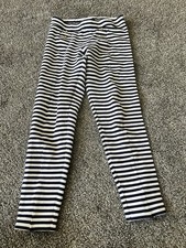 Janie and Jack Pants Leggings Girls Size 12 Navy White Gold Buttons Sailor I