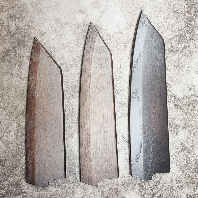 210mm Japanese Chef Knife Sheath Kiritsuke Wood Saya Blade Guard Protector Case