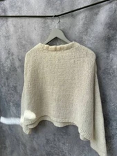 Annette Görtz Chunky Knit Sweater Wool Angora Blend Made in Germany Size Medium