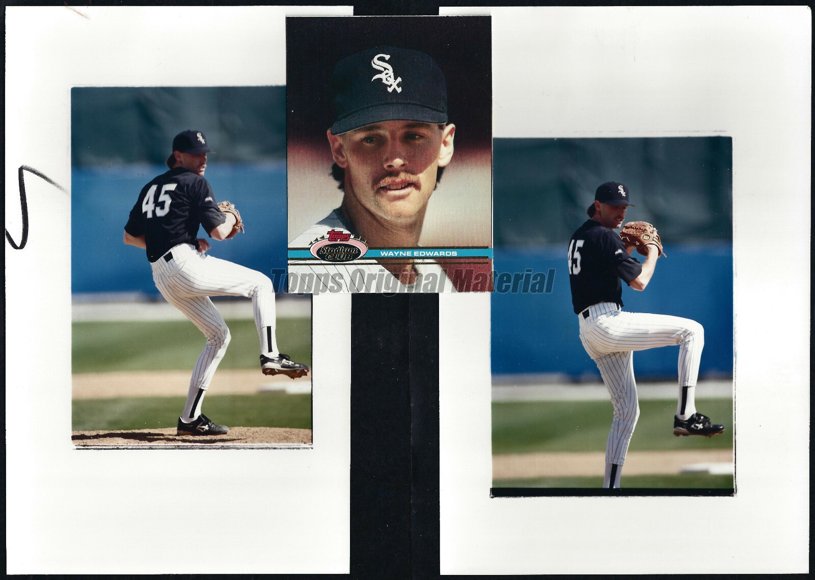 Wayne Edwards White Sox 1991 Topps Stadium Club Original Photos 5x8 Vault PICK