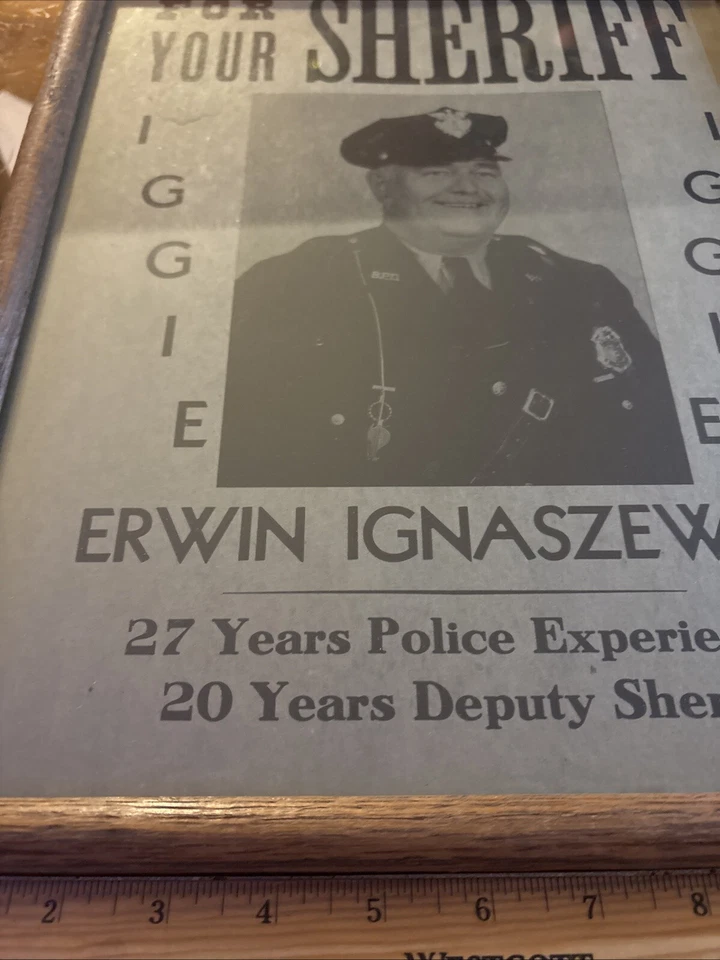 Pôster emoldurado vintage Erwin Ignaszewski para xerife Brattleboro Vermont Windham - Imagem 2 de 4