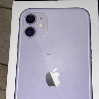 Iphone 11 Purple BOX ONLY & Charger | eBay