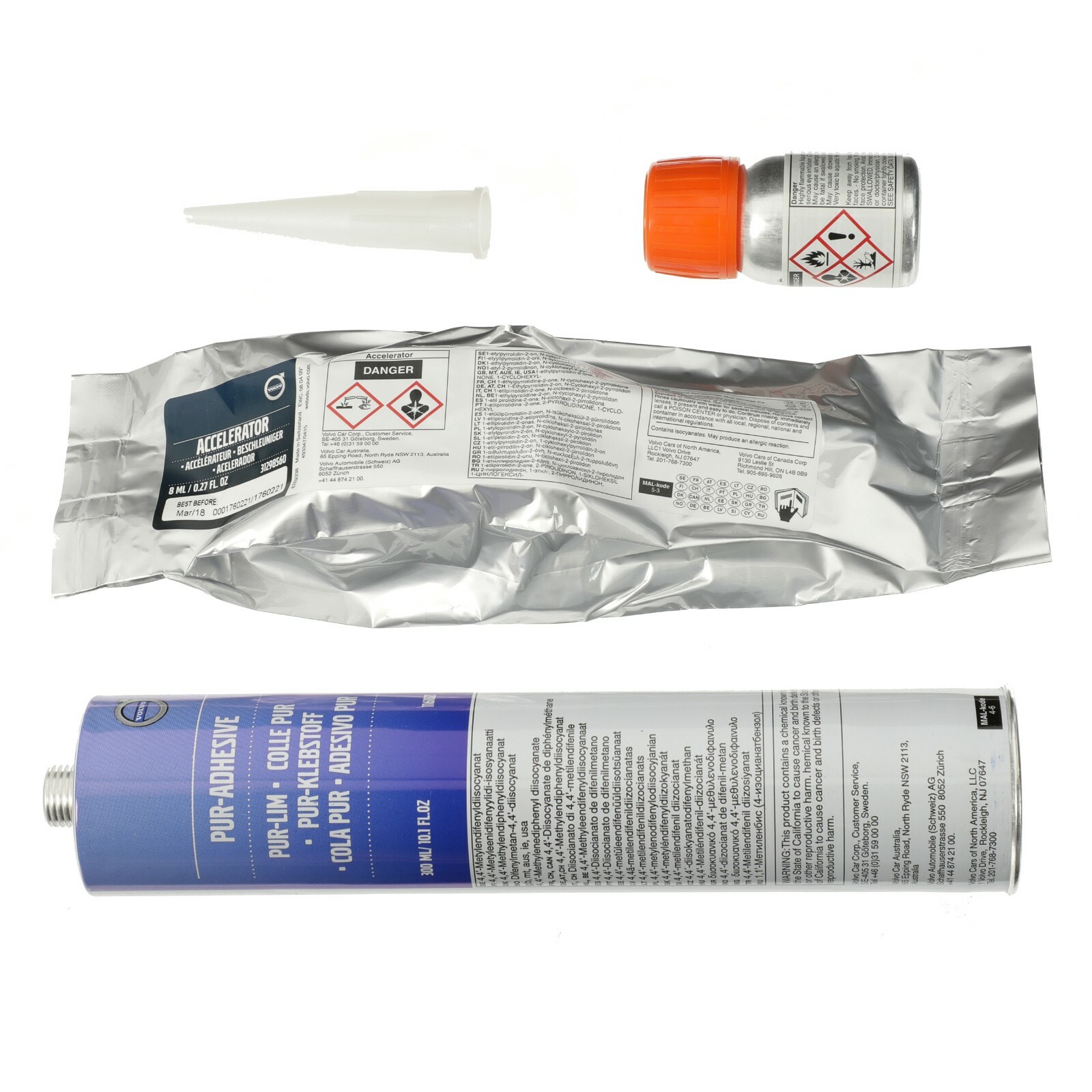 Kit de adhesivo para alerón del maletero para Volvo (N/P 31299177)