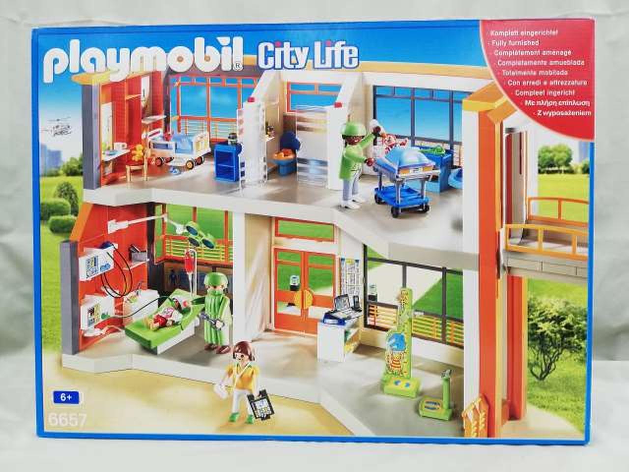 City Life 6657 Model No. Furnished Children S Hospital Playset Playmobil GIS31