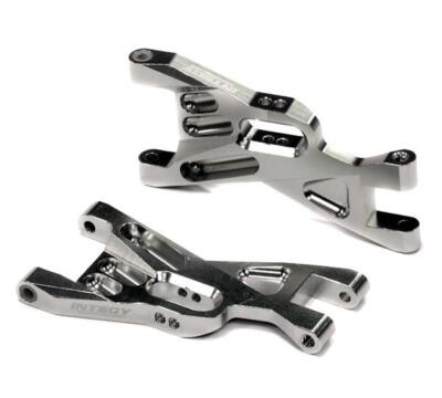 Silver Billet Machined Front Lower Suspension Arms for Traxxas 1/10 Bandit  2531X
