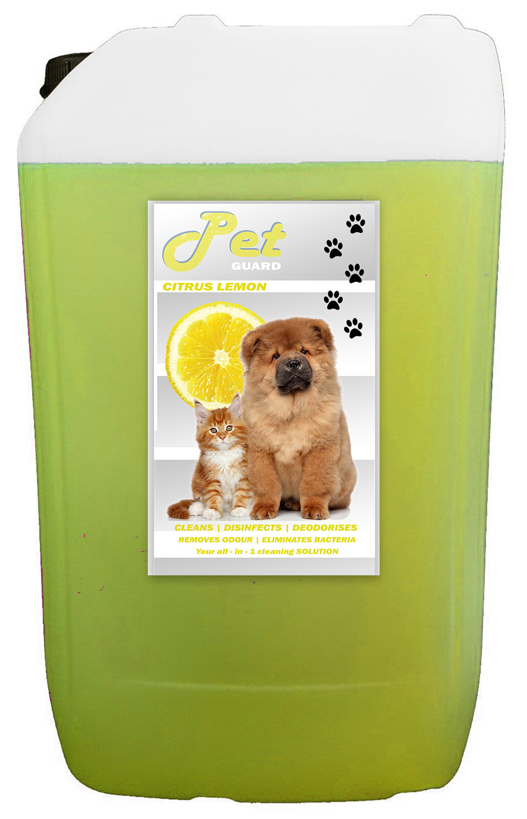 Dog Kennel Disinfectant Cleaner Deodoriser 25L Lemon Fragrance Pet