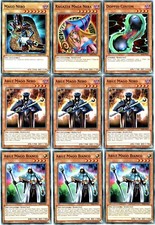 YUGIOH MAZZO DECK INCANTATORE MAGO NERO RAGAZZA MAGA NERA ELFI GEMELLI VALKYRIA