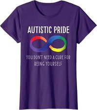 Autistic Pride Autism Awareness Acceptance Love Heart Ladies' Crewneck T-Shirt