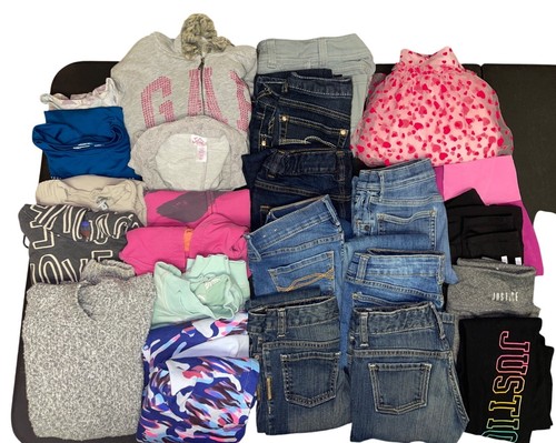 Girl's Size 10 Fall Winter Clothing Lot Abercrombie Lucky Brand Justice Gap UA