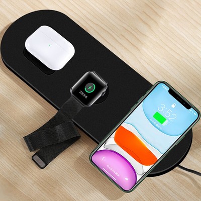 3in1 Phone Watch Earphone Wireless Charger Stand Pad f Samsung Galaxy S8+ G955U