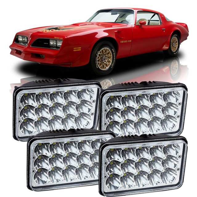 For 7781 PONTIAC FIREBIRD TRANS AM LED HEADLIGHT 4x6" HIGH LOW HEAD