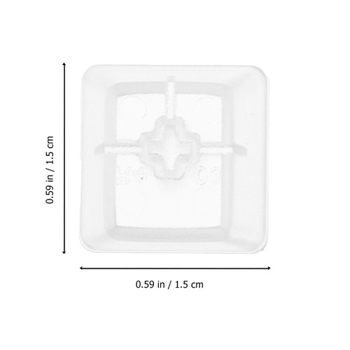 10 Pcs Dessus Touche Transparent Capuchon Plastique Touches Du Clavier - Photo 2/12
