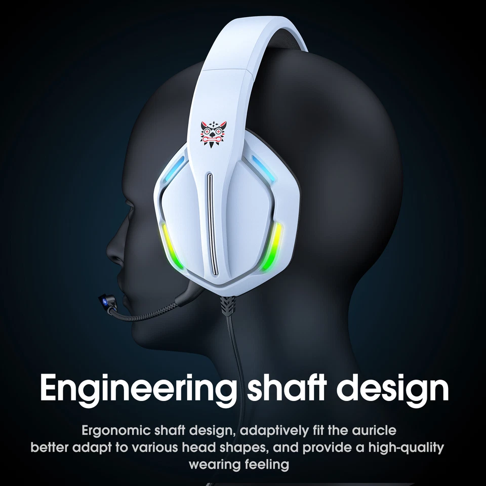 X27 USB 3.5mm LED Wired Gaming Headset Noise Canceling Headphone Mic for  Gamer - Image 2 of 4