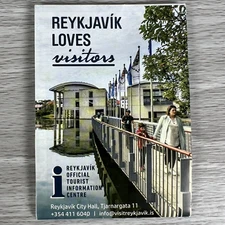 Reykjavik Loves Visitors Iceland Guide Tourist Information Center Mini Pamphlet