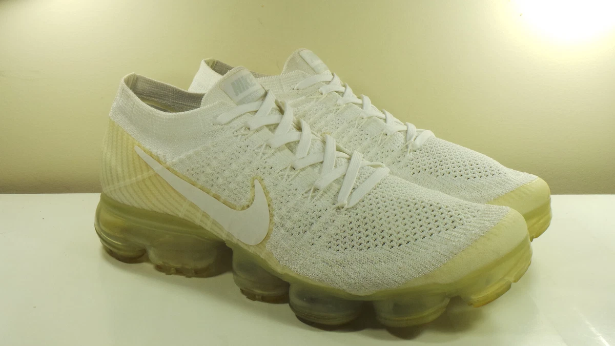 NIKE 2017 AIR VAPORMAX FLYKNIT 849558 100 PURE PLATINUM 8 SAFARI