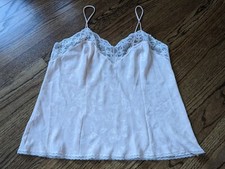 Vintage JcPenney LARGE 38 PINK Camisole Polyester Satin Cami NWOT 80s Applause