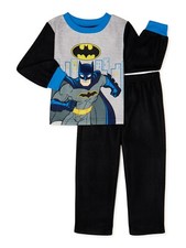 Little Boys BATMAN Flannel Pajama Set Size 12 Months BRAND NEW W TAGS