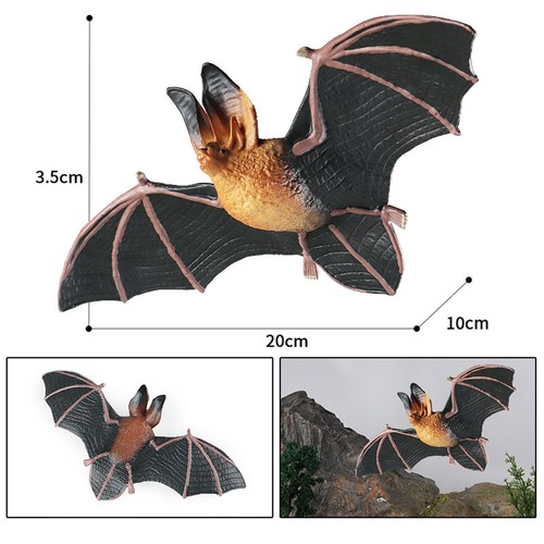Lifelike Bat Model Sculpture: Realistic Animal Figurine for Educational - Bild 1 von 7