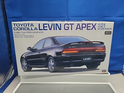 Toyota Corolla Levin GT APEX Super Strut Suspension Car 1/24. Japan Hasegawa 