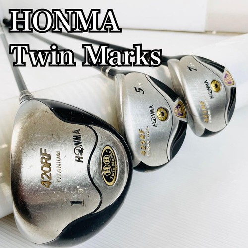 HONMA GOLF TWIN MARKS 425/420RF DRIVER FW 3pcs Set Flex-S TK-353 With H/C F/S - Picture 7 of 8