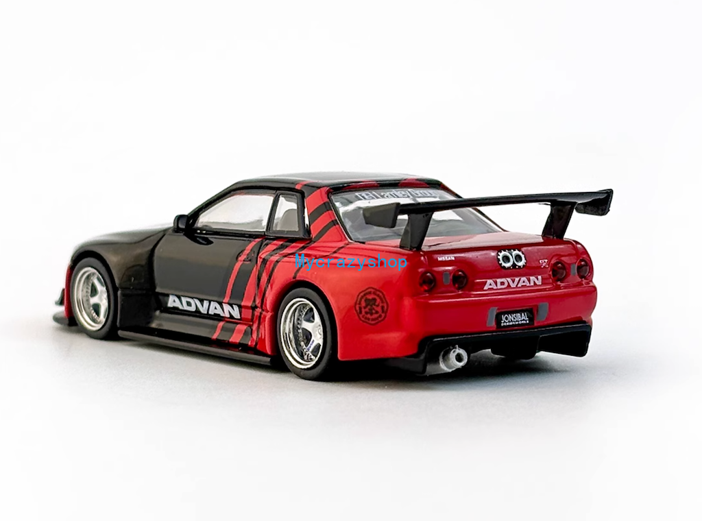 CR Tarmac 1:64 Advan Skyline GTR R32 Widebody Sports Model