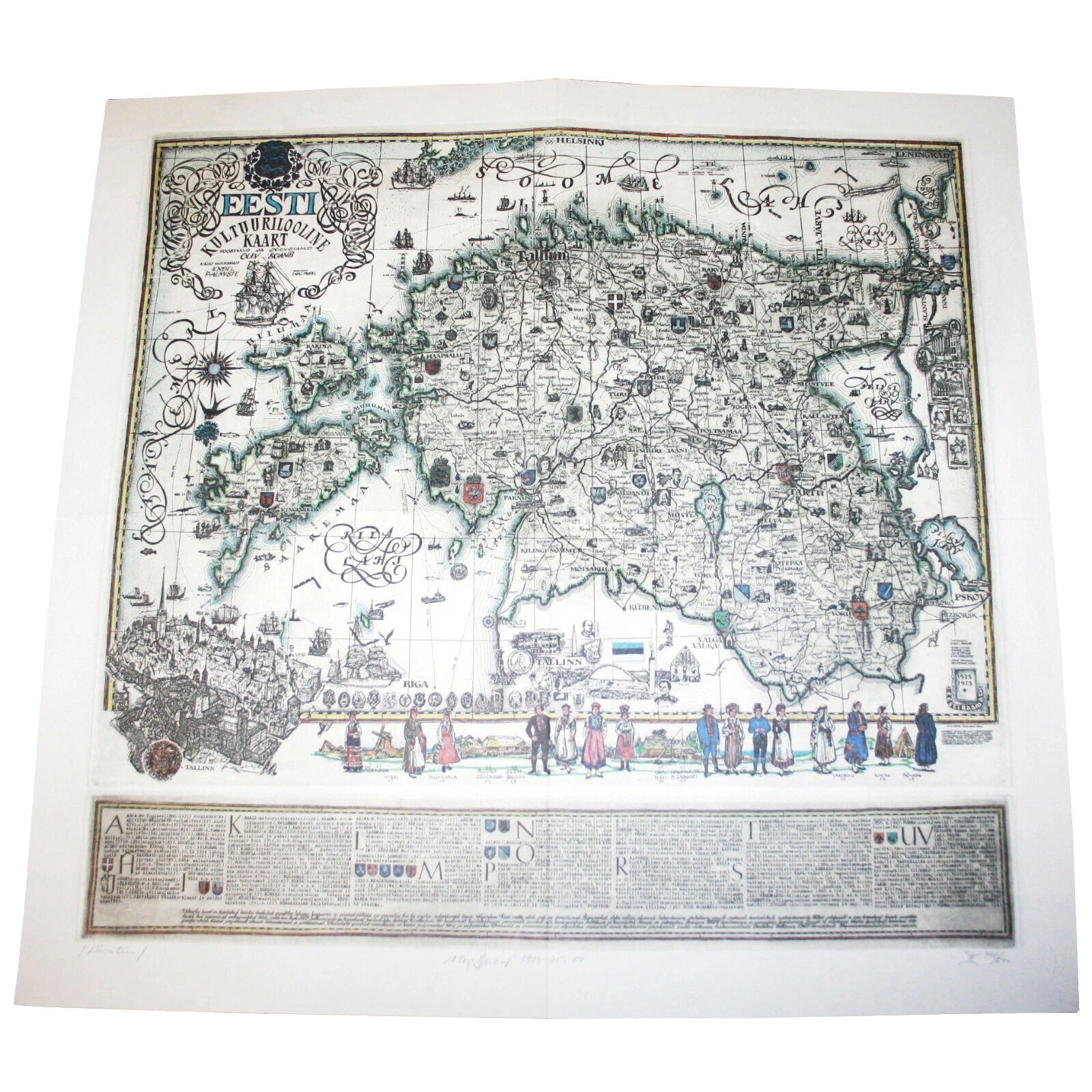 Vintage Reproduction Antique Folding Maps