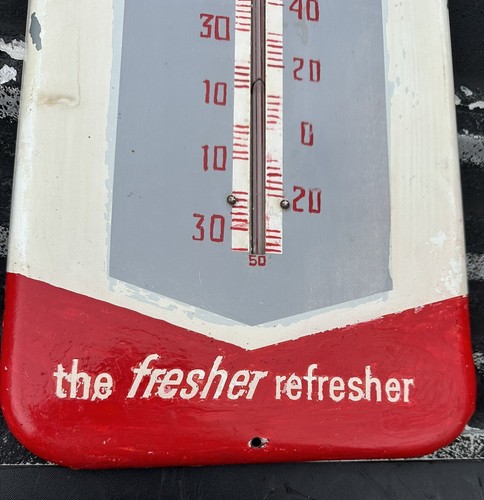 VTG 1950's Metal RC Royal Crown Cola Thermometer Sign 25 1/2in. x 9 3/4in. - Picture 5 of 15