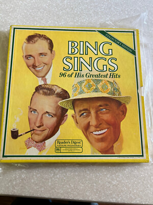 Readers Digest Bing Crosby Sings Greatest Hits Set 8 Vinyl LPs 1978 Collector Ed