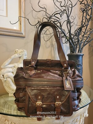 L.A.M.B. BY GWEN STEFANI LEATHER SATCHEL LUXURY DESIGNER HANDBAG #620
