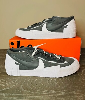 Nike Sacai Blazer Low ''Iron Grey'' 2021 - Mens Size 13 Used Good Shape OG Box