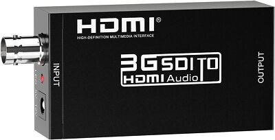 Tleoosy Konverter Ab 1080P Sdi Zu HDMI, Halterung Signal 3G-SDI/HD-SDI/Sd-Sdi