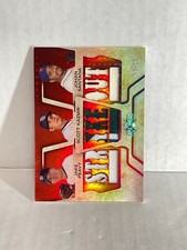 2008 Topps Triple Threads Relic Combos /36 Jake Peavy Scott Kazmir Johan Santana