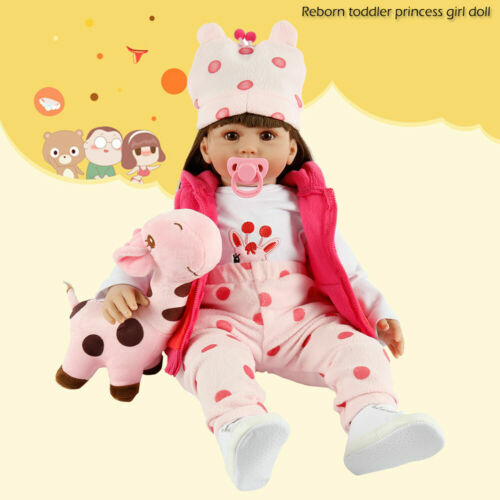 Poupée Reborn Fille Silicone Souple 53cm - 3,3kg - Réaliste