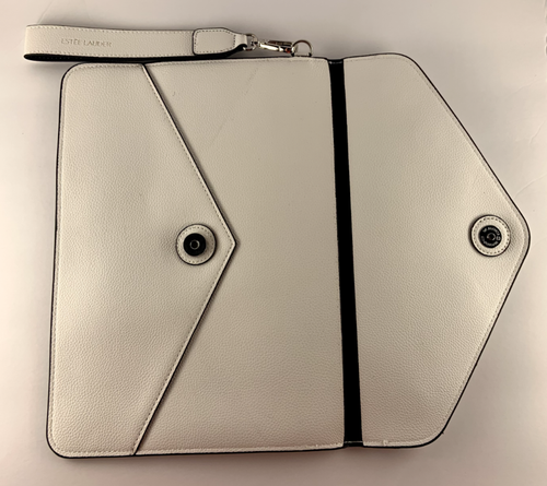 Estee Lauder White Grommet Wristlet Clutch Bag - Picture 3 of 4