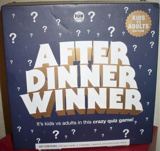 Professor Puzzle After Dinner Winner Quiz Game Kids VS Adults For Sale Online EBay