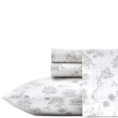 Tommy Bahama - King Sheets, Cotton Percale Bedding Set, Crisp & Cool, Stylish...