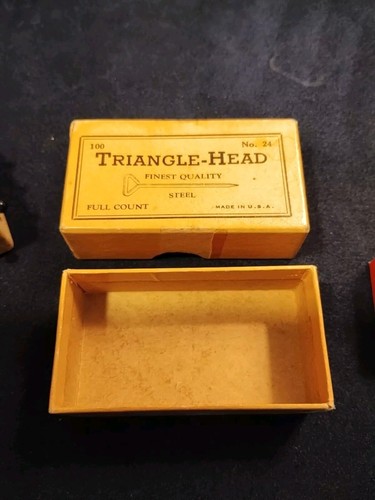Graffe MapTacks weinrot mittelgroß + Vintage Glas Stahl Toilettenstifte + Pin Box - Bild 6 von 12